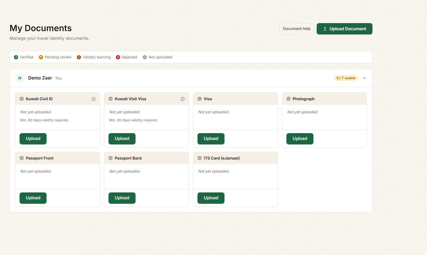 My Documents library and action list